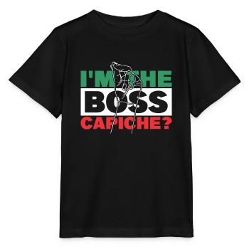 Je suis le chef capiche Meilleur grand-père de Nonno - T-shirt bio MINI CREATOR Stanley/Stella Enfant - noir - Devant - Mikhail (115cm)