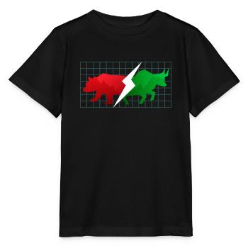 Bear Market Bull Market Exchange Crypto Stock Market - Stanley/Stella MINI CREATOR Kids’ T-Shirt - black - Front - Mikhail (115cm)