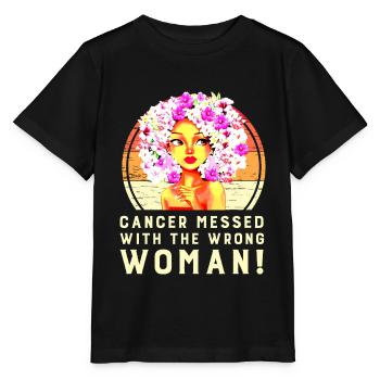 Femme vaincre le cancer maladie - T-shirt bio MINI CREATOR Stanley/Stella Enfant - noir - Devant - Mikhail (115cm)