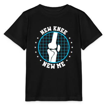 Nouveau genou, nouveau moi | Drôle d’opération du genou - T-shirt bio MINI CREATOR Stanley/Stella Enfant - noir - Devant - Mikhail (115cm)