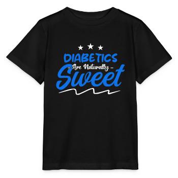 Diabetiker sind von Natur aus süß - Stanley/Stella Kinder T-Shirt MINI CREATOR  - Schwarz - Vorne - Mikhail (115cm)