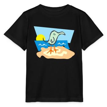 beach strand summer sommer vacation urlaub45 - Stanley/Stella Kinder T-Shirt MINI CREATOR  - Schwarz - Vorne - Mikhail (115cm)