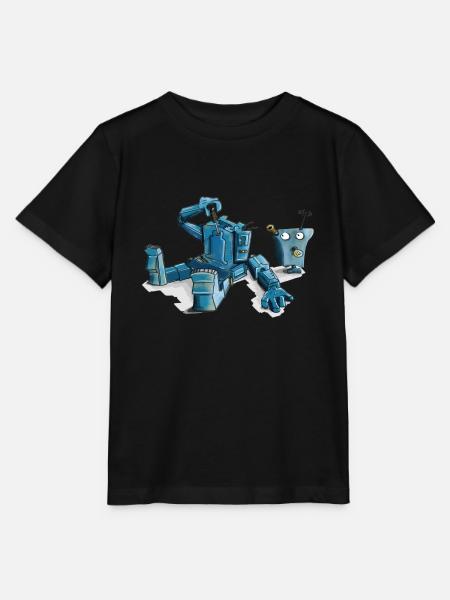 Roboter - Stanley/Stella Kinder T-Shirt MINI CREATOR - Schwarz