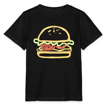 kaese cheese pizza sandwich maus mouse food58 - Stanley/Stella Kinder T-Shirt MINI CREATOR  - Schwarz - Vorne - Mikhail (115cm)