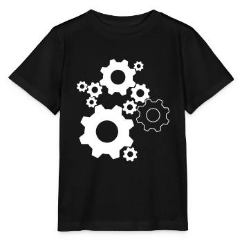 Zahnrad Feinwerkmechaniker - Stanley/Stella Kinder T-Shirt MINI CREATOR  - Schwarz - Vorne - Mikhail (115cm)