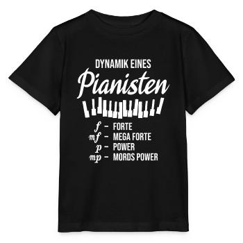 Pianist Klavier Dynamik eines Pianisten - Stanley/Stella Kinder T-Shirt MINI CREATOR  - Schwarz - Vorne - Mikhail (115cm)