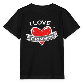 Grimmen - Ich liebe Stadtnamen in Tattoo Stil - Stanley/Stella Kinder T-Shirt MINI CREATOR  - Schwarz - Vorne - Mikhail (115cm)