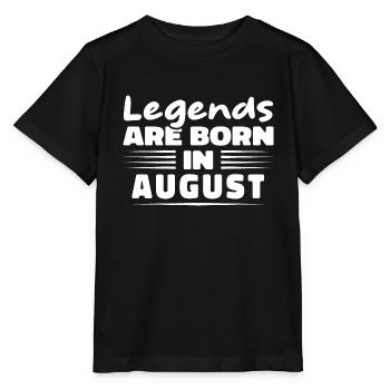 Legenden werden im August geboren - Stanley/Stella Kinder T-Shirt MINI CREATOR  - Schwarz - Vorne - Mikhail (115cm)