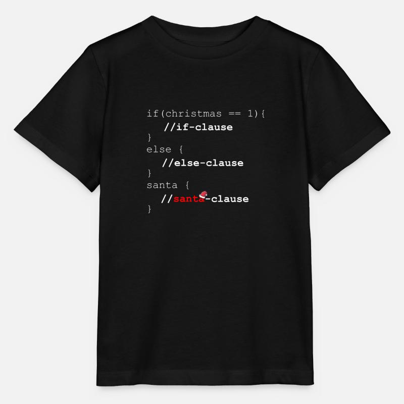 Santa-Clause – Weihnachten Programmierer Geschenk - Stanley/Stella Kinder T-Shirt MINI CREATOR  - Schwarz