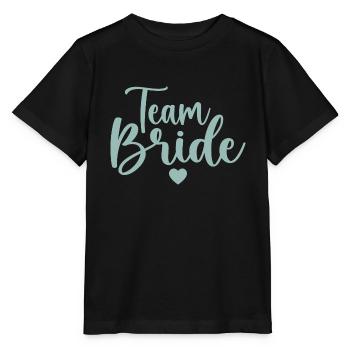 Team Braut - Stanley/Stella Kinder T-Shirt MINI CREATOR  - Schwarz - Vorne - Mikhail (115cm)