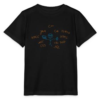 internet Begriffe - Stanley/Stella Kinder T-Shirt MINI CREATOR  - Schwarz - Vorne - Mikhail (115cm)