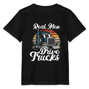 Truck Driver - Stanley/Stella MINI CREATOR Kids’ T-Shirt - black - Front - Mikhail (115cm)