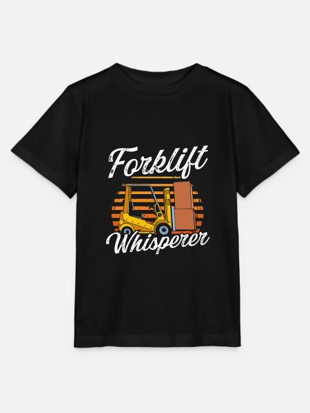 Gabelstapler Staplerfahrer - Stanley/Stella Kinder T-Shirt MINI CREATOR - Schwarz
