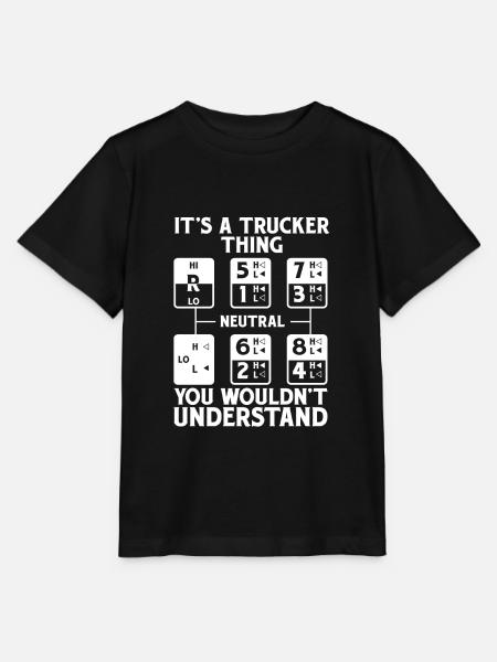 Lastwagenfahrer - Stanley/Stella Kinder T-Shirt MINI CREATOR - Schwarz