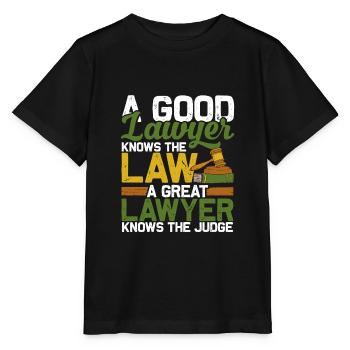 A Good Lawyer Knows The Law Great Barrister Judge - Stanley/Stella MINI CREATOR Kids’ T-Shirt - black - Front - Mikhail (115cm)