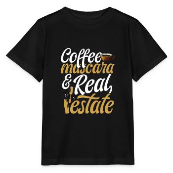 Immobilienmakler Haus Kaffee Mascara - Stanley/Stella Kinder T-Shirt MINI CREATOR  - Schwarz - Vorne - Mikhail (115cm)