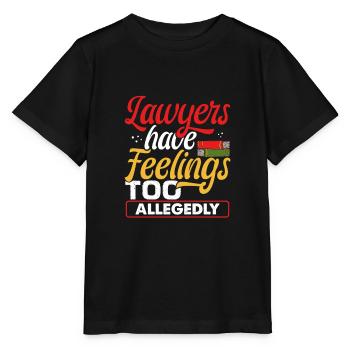 Lawyers Have Feelings Too Allegedly Funny Attorney - Stanley/Stella MINI CREATOR Kids’ T-Shirt - black - Front - Mikhail (115cm)