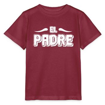 Homme El Padre Fête des pères Papa Dad Mon père - T-shirt bio MINI CREATOR Stanley/Stella Enfant - bordeaux - Devant - Kain (125cm)