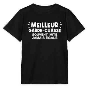 Garde-Chasse | Je suis le meilleur Garde-Chasse - T-shirt bio MINI CREATOR Stanley/Stella Enfant - noir - Devant - Mikhail (115cm)