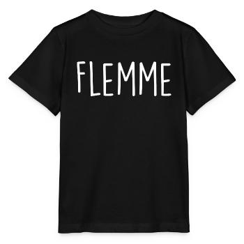 Flemme, Ausdruck, Wort, Phrase, Emotion, Text - Stanley/Stella Kinder T-Shirt MINI CREATOR  - Schwarz - Vorne - Mikhail (115cm)
