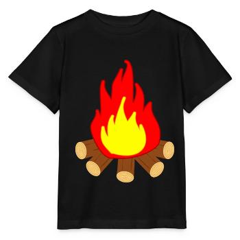 Feuer - Stanley/Stella Kinder T-Shirt MINI CREATOR  - Schwarz - Vorne - Mikhail (115cm)