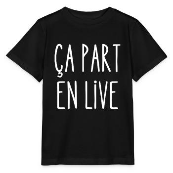ça part en live - T-shirt bio MINI CREATOR Stanley/Stella Enfant - noir - Devant - Mikhail (115cm)