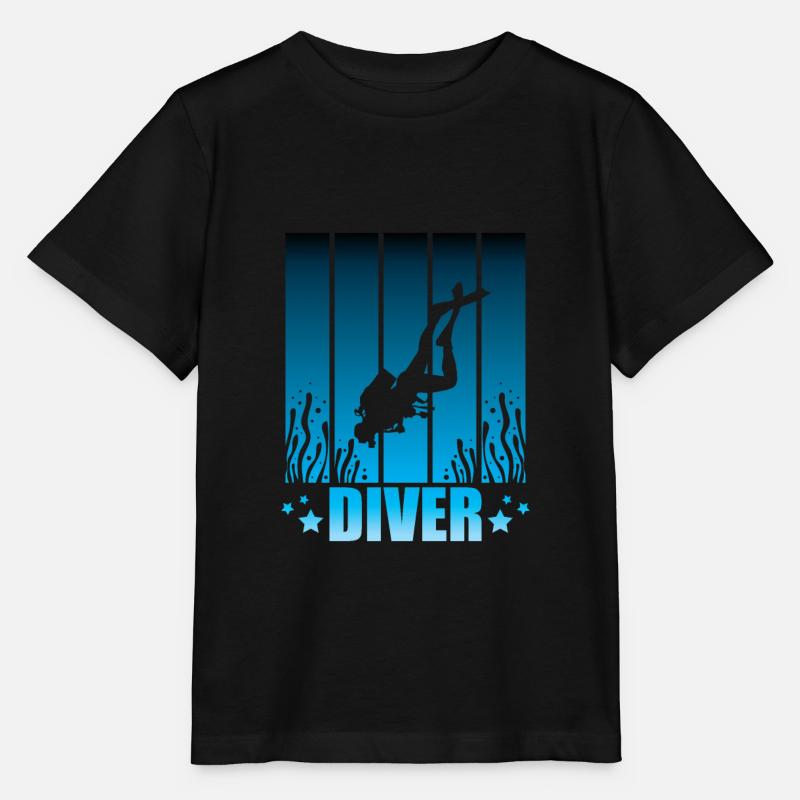 Plongée plongée plongée plongée - T-shirt bio MINI CREATOR Stanley/Stella Enfant - noir