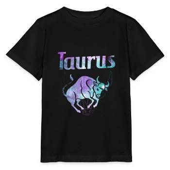 Signe du zodiaque Taureau - T-shirt bio MINI CREATOR Stanley/Stella Enfant - noir - Devant - Mikhail (115cm)