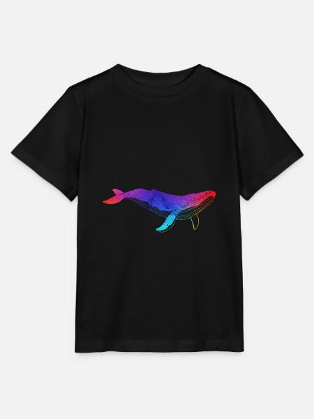 Buckelwahl Humpback Whale - Stanley/Stella Kinder T-Shirt MINI CREATOR  - Schwarz