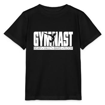 Gymnast Beam Vaul Bars Floor - Stanley/Stella MINI CREATOR Kids’ T-Shirt - black - Front - Mikhail (115cm)