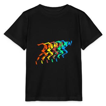 Athletics Runner Bunt Sprinter - Stanley/Stella MINI CREATOR Kids’ T-Shirt - black - Front - Mikhail (115cm)