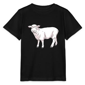 Sheep domestic sheep - Stanley/Stella MINI CREATOR Kids’ T-Shirt - black - Front - Mikhail (115cm)