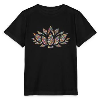 Lotus - Stanley/Stella Kinder T-Shirt MINI CREATOR  - Schwarz - Vorne - Mikhail (115cm)