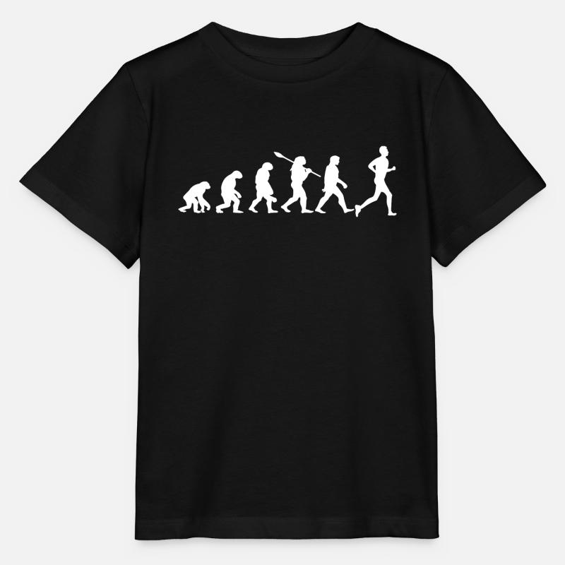 Evolution du marathon - T-shirt bio MINI CREATOR Stanley/Stella Enfant - noir