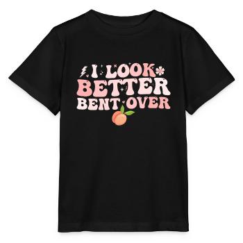 Ich sehe besser gebeugt aus - Stanley/Stella Kinder T-Shirt MINI CREATOR  - Schwarz - Vorne - Mikhail (115cm)