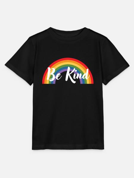 Be Kind Rainbow - Stanley/Stella Kinder T-Shirt MINI CREATOR - Schwarz