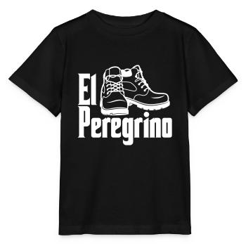 El Peregrino | Camino de Santiago | Chemin de Saint-Jacques - T-shirt bio MINI CREATOR Stanley/Stella Enfant - noir - Devant - Mikhail (115cm)
