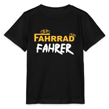 Fahrradfahrer - Stanley/Stella Kinder T-Shirt MINI CREATOR  - Schwarz - Vorne - Mikhail (115cm)