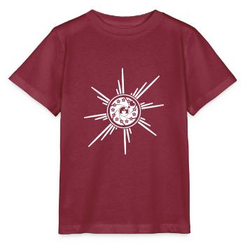 Camera lens - Stanley/Stella MINI CREATOR Kids’ T-Shirt - burgundy - Front - Kain (125cm)