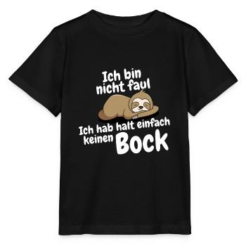 kein bock - Stanley/Stella Kinder T-Shirt MINI CREATOR  - Schwarz - Vorne - Mikhail (115cm)