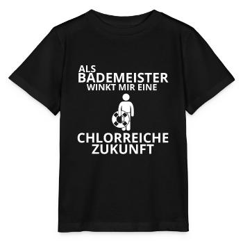 Bademeister - Stanley/Stella Kinder T-Shirt MINI CREATOR  - Schwarz - Vorne - Mikhail (115cm)