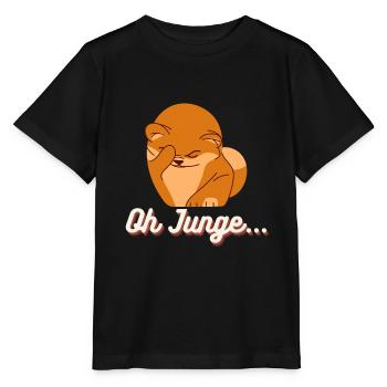 Oh Junge - Stanley/Stella Kinder T-Shirt MINI CREATOR  - Schwarz - Vorne - Mikhail (115cm)