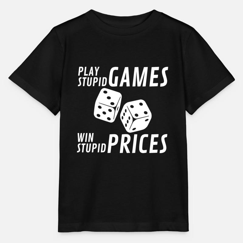 Jouez à des jeux stupides - T-shirt bio MINI CREATOR Stanley/Stella Enfant - noir