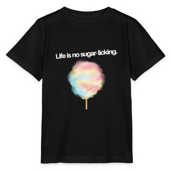 La vie n’est pas un sucre - T-shirt bio MINI CREATOR Stanley/Stella Enfant - noir - Devant - Mikhail (115cm)