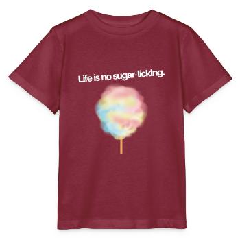 La vie n’est pas un sucre - T-shirt bio MINI CREATOR Stanley/Stella Enfant - bordeaux - Devant - Kain (125cm)