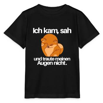 Ich kam sah und so weiter - Stanley/Stella Kinder T-Shirt MINI CREATOR  - Schwarz - Vorne - Mikhail (115cm)