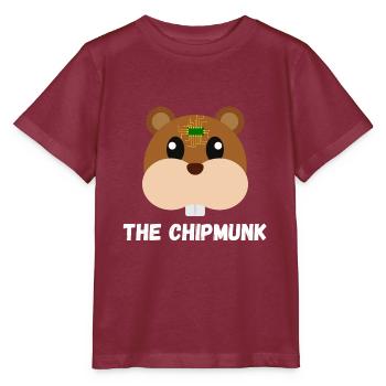 The Chipmunk - Stanley/Stella MINI CREATOR Kids’ T-Shirt - burgundy - Front - Kain (125cm)