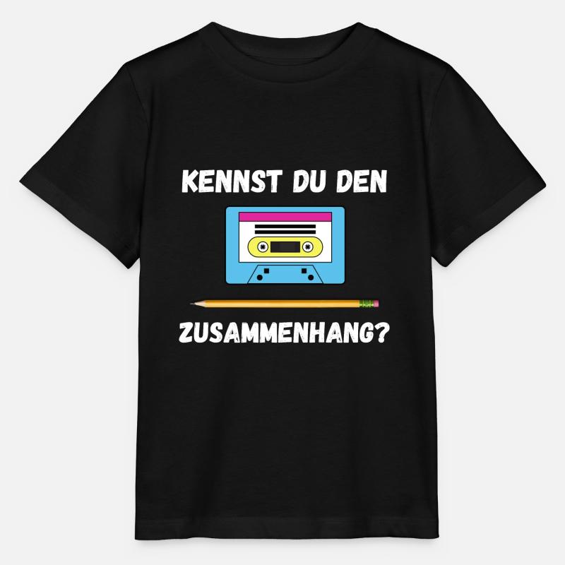 Cassette stylo - T-shirt bio MINI CREATOR Stanley/Stella Enfant - noir