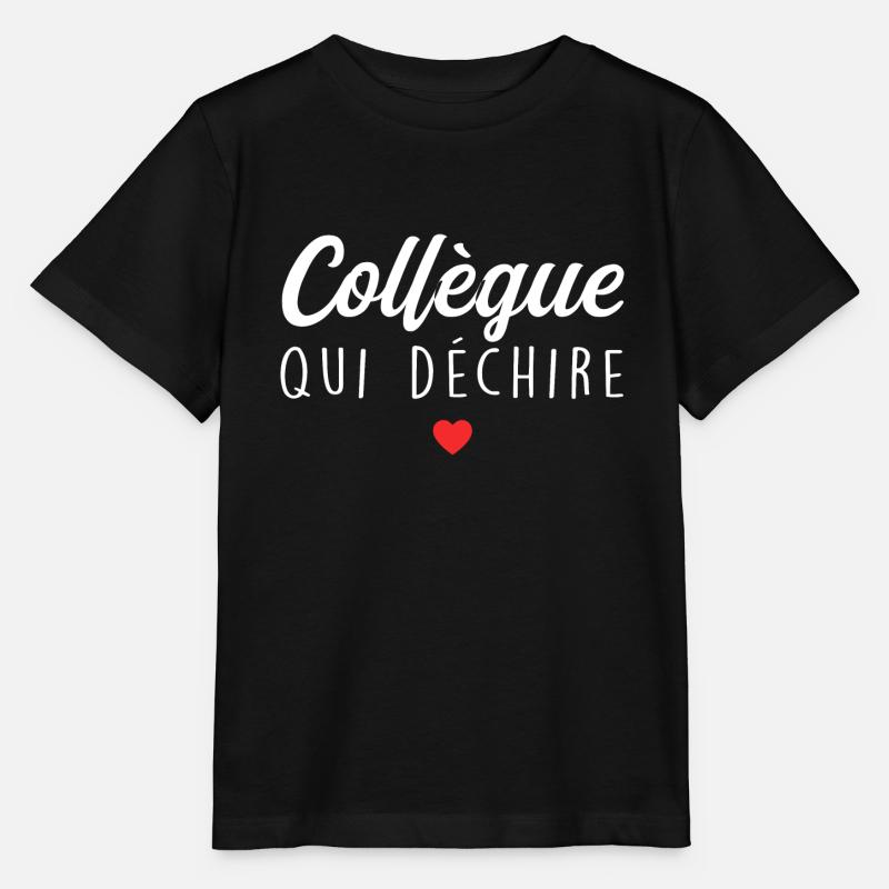Collègue Qui Déchire - T-shirt bio MINI CREATOR Stanley/Stella Enfant - noir