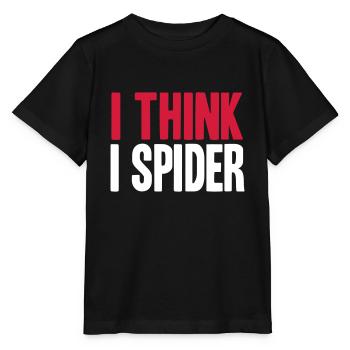 ICH GLAUB ICH SPINNE (DENGLISCH) - Stanley/Stella Kinder T-Shirt MINI CREATOR  - Schwarz - Vorne - Mikhail (115cm)